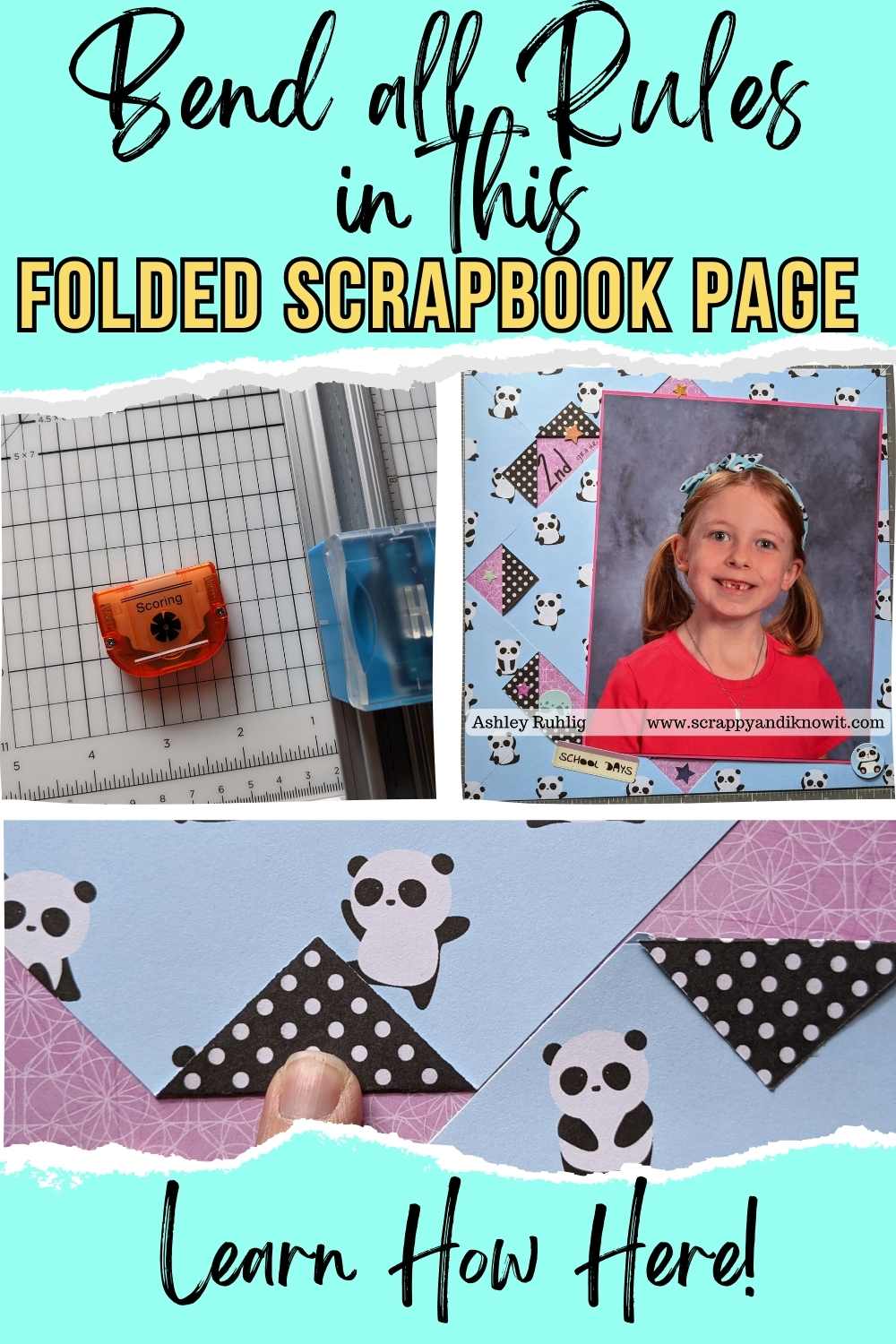 Folded Scrapbook Page