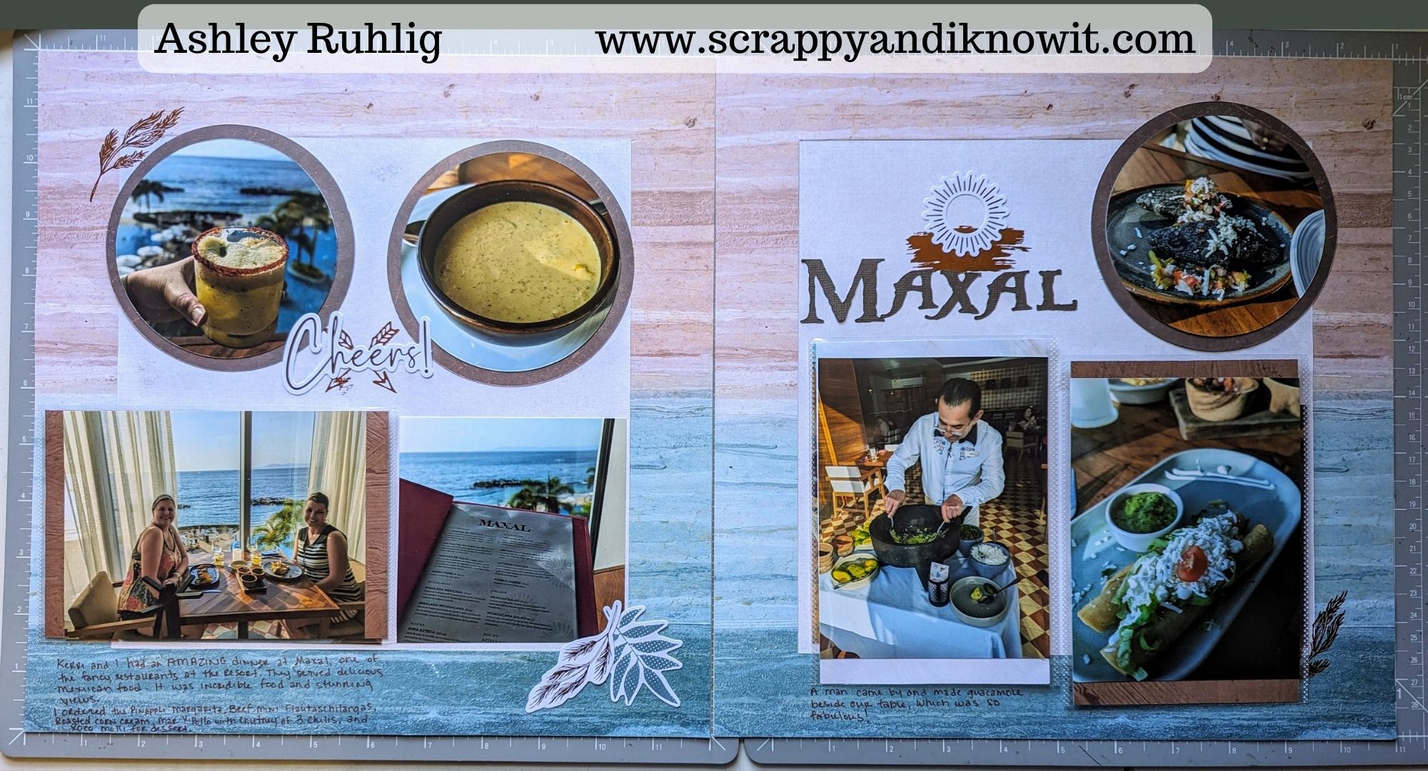 tasteful scrapbook layout